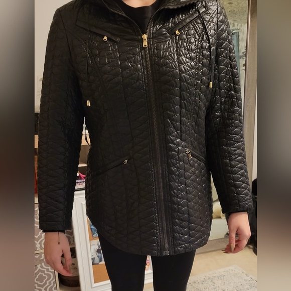 Chico's Black Quilted Jacket - Picture 2 of 16